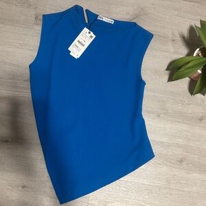 Zara Women's Vibrant Blue Tank Top